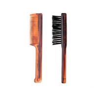 Set Moustache -barba : Peigne Et Brosse En Soie Et Nylon