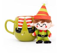Set mug et elfe en peluche