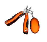 Set Multi Tool 2 en 1 Porte-clés multifonction et pince 11 fonctions totales acier avec détails en aluminium anaodisé