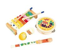Set Musical Gioia - 4 Instruments de Musique Enfant - Jouets d'Imitation et d'Éveil Musical - Jeu en Bois FSC - Dès 18 Mois