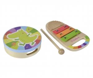 Set musical tambour et xylophone