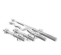 Set MWG3 | Barre d'haltère 180 cm + Barre d’haltère à vis légèrement incurvée 120 cm + 2x Barre d'haltère 40 cm - Marbo Sport