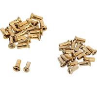Set : Nipple de Rayons M3,5/M4 pour Rayons Moyeu de Frein à Disque Arrière OTJ, Roue de Pêche, Or Titan