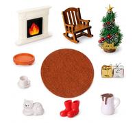 Set Noël pour Maison Poupée | Éléments en métal, Décoration Maison, Aménager une pièce, Pour passionnés