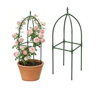 Set of 1 Garden Obelisk Trellis - Garden Trellis, Metal Plant Support Frame with Sturdy All-Weather Design, Outdoor Balcony Décor, House Gardening Structure, Arch Accessory for Vegetables Flowers