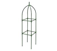 Set of 1 Garden Obelisk Trellis - Garden Trellis, Metal Plant Support Frame with Sturdy All-Weather Design, Outdoor Balcony Décor, House Gardening Structure, Arch Accessory for Vegetables Flowers