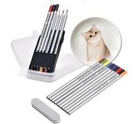 Set of 10 Underglaze Pencils, Glaze Tools for Pottery, Most Popular Colors for Decorating Under Glaze Ceramic