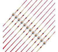 Set of 12 Rakhi for Brother Thread Bracelet for Bhai Bhabhi Bhaiya veera Raksha Bandhan Rakhi Set Dora Bracelets with gift Pack for Brother Sister Indian Traditional Raksha Bandhan Festival