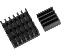 Set of 2 Aluminium Passive Heatsink in Various Sizes for Raspberry Pi Model A + B-Gluing 1 x 2 Set Schwarze Kühlkörper für Raspberry Pi 3