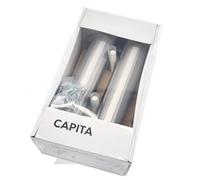 Set of 2 Ikea Capita Stainless Steel Legs by IKEA