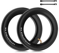 Set Of 2 Inner Tubes,12 1/2 X 2 1/4 Inch Reinforced Inner Tubes With 45° Angled Valve,Compatible With Inflatable Tyre For Scooters,Bikes,Foldable Pushchairs,Pushchairs