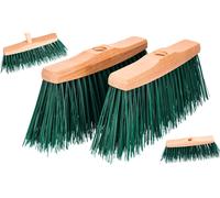 Set of 2 Outdoor/Indoor 24cm Broom for Difficult Tasks,Street Broom Garden Floor Corner Domestic for Patio,Garage,Upper Deck