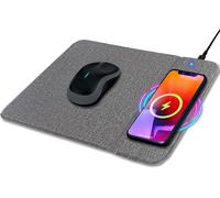 Set of 2 Qi Certified 1.1 15W Wireless Induction Mouse Pads,Lightweight,Ergonomic,Wireless Charging Station,Mouse,Smartphone,Office Accessory