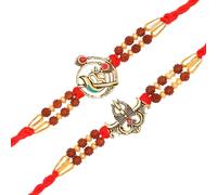Set of 2 Rakhi for Brother Rakhi Thread for Bhai Bhabhi Bhaiya and Bhatiji veera Rakhi Raksha Bandhan Rakhi Set Dora Bracelet Kalwa with gift Pack for Brother Sister Indian Traditional