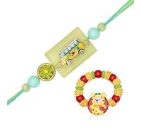 Set of 2 Rakhi for Brother Rakhi Thread for Bhai Bhabhi Bhaiya and Bhatiji veera Raksha Bandhan Rakhi Set Dora Bracelet Kalwa with gift Pack for Brother Sister Indian Traditional Festival Rakhi