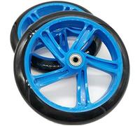 Set Of 2 Scooter Wheels 200 Mm Polyurethane Wheel Thickness 30 Mm Abec-7 Bearing Scooter Accessories Blue