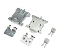 Set of 2 Sliding Door Rollers for Cupboards, Sliding Cabinet Casters, Sliding Kit for Wardrobe Doors, Wheels and Showcases, Replacement Roller Door, Load 30 kg