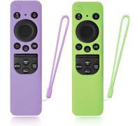 Set Of 2 Tv Remote Control Protectors For Samsung 2023 Tm2360E, Bn59-01432A, Bn59-01432J Light Green/Purple, A, A