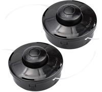 Set of 2 Universal A6481 Nylon Strimmer Head Replacement Spool Trimmer Trimmer Trimmer Head M10 x 1.25 for Petrol Petrol Strimmer