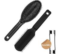 Set Of 2 Wig Brush For Synthetic Wigs With 2 Free Edge Brushes