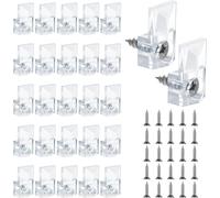 Set of 25 spiral clamps for mounting with Schraubglas-Halterungsclips-Kit,Spiegelclips für rahmenlose Spiegel für Wände und Feste Spiegel,Kastentüren