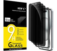 Set Of 3, Anti-Spy Tempered Glass For Iphone 16, Iphone 15 (6.1 Inch) Screen Protector Against Scratches - Improved 28 Degree Privacy Angle - Easy Installation Tool Included