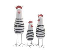 Set of 3 Chicken Figurines, Small Kitchen Window Sill Ornaments, Quirky Home Decor Sculptures, Fun Desk Ornaments