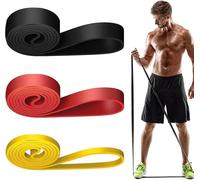Set Of 3 Elastic Bands-3 Levels Of Resistance For Sport,Pilates,Yoga-Men & Women