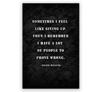 Set of 3 Jocko Willink Motivational Posters - Extreme Ownership Quotes, Discipline Freedom Sayings for Office Wall Decor, Home Gym, Living Room (Framed,08x12inch(20x30cm))