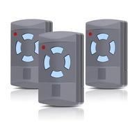 Set of 3 replacement garage door openers for HSM4-868, 868.3 MHz, 4-channel remote control, compatible with HSE2-868, HS4-868, Blue Button