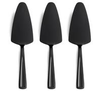 Set of 3 Stainless Steel Cake Slice for Pizza and Pastry 23.5cm Dishwasher Safe (Black)
