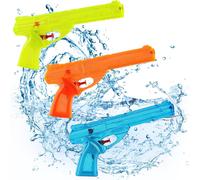 Set of 3 Water Guns,Water Pistols for Children,Transparent Retro Nostalgic Toy,Summer Pool,Beach,Water Party,Outdoor Water Gun Toy