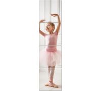 Set Of 4 Acrylic Adhesive Wall Mirrors 20 X 20 Cm - Safe Decoration For Living Room, Bathroom, Bedroom, Door - Flexible Mirrors For Versatile Decor
