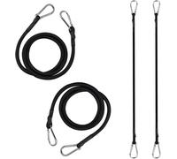 Set Of 4 Elastic Bungee Cords,100 Cm With Carabiners,Heavy Duty Elastic Cord,Bungee Cord With Hooks,For Camping,Tarpaulins,Bike Cars,Tents,Cars And Motorcycles