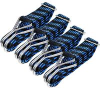 Set Of 4 Elastic Bungee Cords With Hooks,Rubber Bungee Cord,Bungee Cord,Adjustable Bungee Cords,For Carrying Load,Bike,Motorcycle,Car,Camping