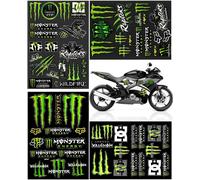 Set Of 4 Monster Claw Motorcycle Stickers, Cool And Waterproof Sticker For Motorcycles, Helmets, Skateboards, Off-Road Vehicles