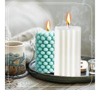 Set Of 4 Silicone Candle Moulds With 4 Different Shapes For Bubble Candles For Scented Candles,Soap,Pudding