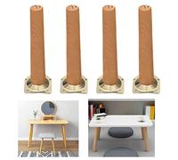 Set of 4 Solid Wood Replacement Furniture Legs (19.69in) for Table Coffee Table Bench Cupboard TV Cabinet BookcaseIncludes Mounting Accessories