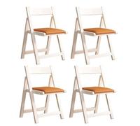 Set of 4 Stackable Folding Chairs - Confortable Space-Saving Chairs for Home, Office, Events & Weddings - Solution polyvalente et stylish Seating