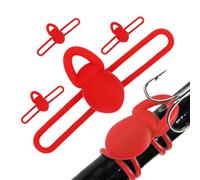 Set of 5 Fishing Rod Hook Keeper - 5.6x2.5x1cm Rubber Fish Hook Holder | High Elasticity, Multi Functional Fishing Tackle, Portable Accessories for Beginner Angler