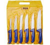 Dick Set de 6 couteaux ERGOGRIP 36,4 cm sachet plastique libre-service Bleu