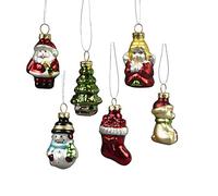 Set of 6 Mini Christmas Charater Decorations