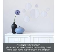 Set Of 7 Round Wall Mirrors - Assorted Sizes - 5046370