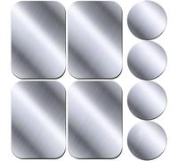 Set Of 8 Thin Metal Plates For Magnetic Car Phone Holder, Metal Plates For Car Holder Magnetic Metal Plates With Adhesive
