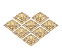Set of 8Modern Simple Crystal Can Lights Downlight Disk Light 50-90mm Hole Saw for Recessed Ceiling Lighting Fixtures for Study Lighting-no Flicker,