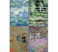 Set Of Four Magnetic Notepads: Monet