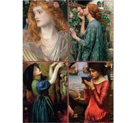 Set Of Four Magnetic Notepads: Pre-Raphaelites