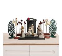 Set Of Nativity Figures - Christmas Nativity Set | 17 Jesus Made Of Synthetic Resin | Wear-resistant Resin, Detailed Figures, Ideal For Christmas Decoration At Home, Church, Or Festive Displays