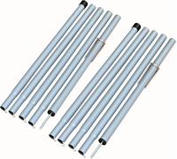 Set Of Two Adjustable Tent Poles For Camping Tarp Pole With Hook (Iron, 190cm)