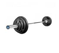 Set olympique de barre et disques avec triple prise fitnessdigital - 97kg